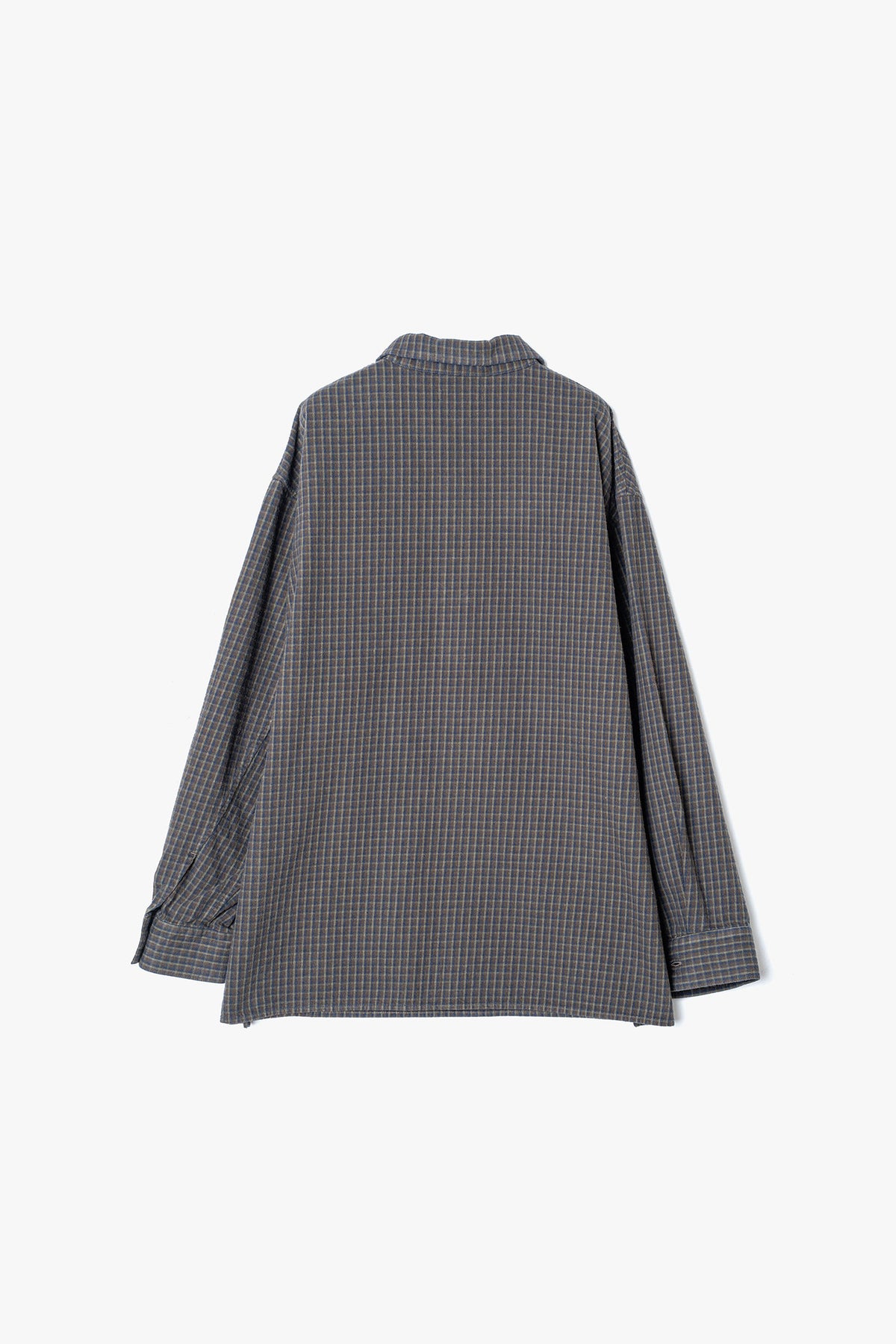 FLANNEL CHECK COTTON ZIP TOP