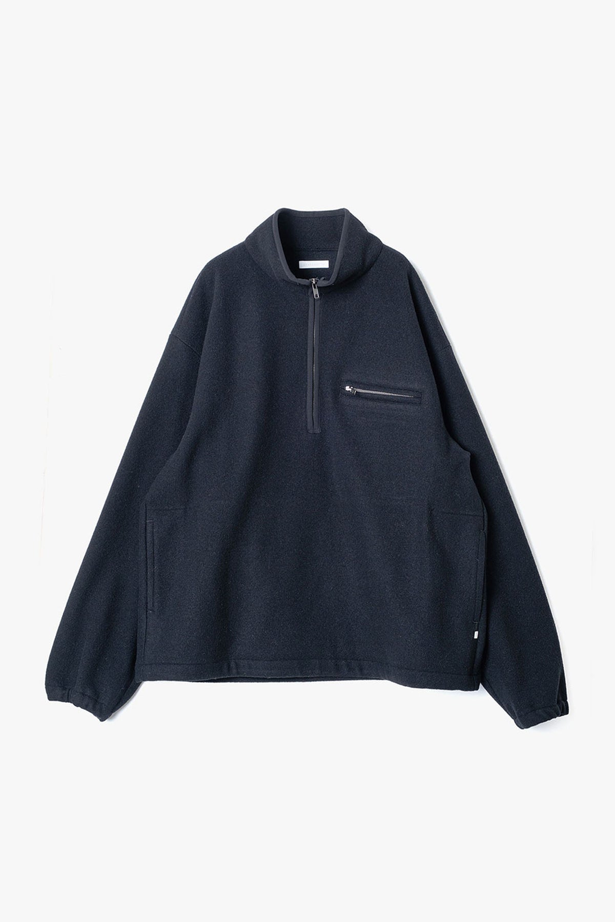 HIGH GAGE WOOL FLEECE ZIP TOP