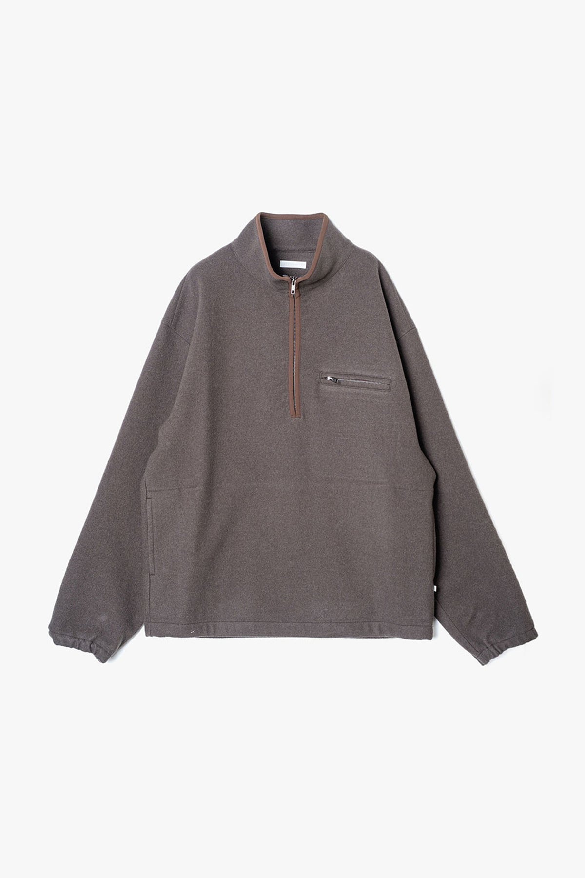 HIGH GAGE WOOL FLEECE ZIP TOP