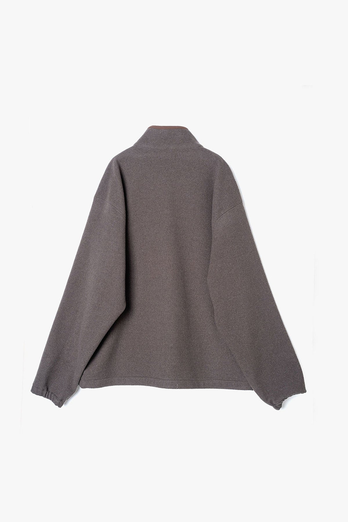 HIGH GAGE WOOL FLEECE ZIP TOP
