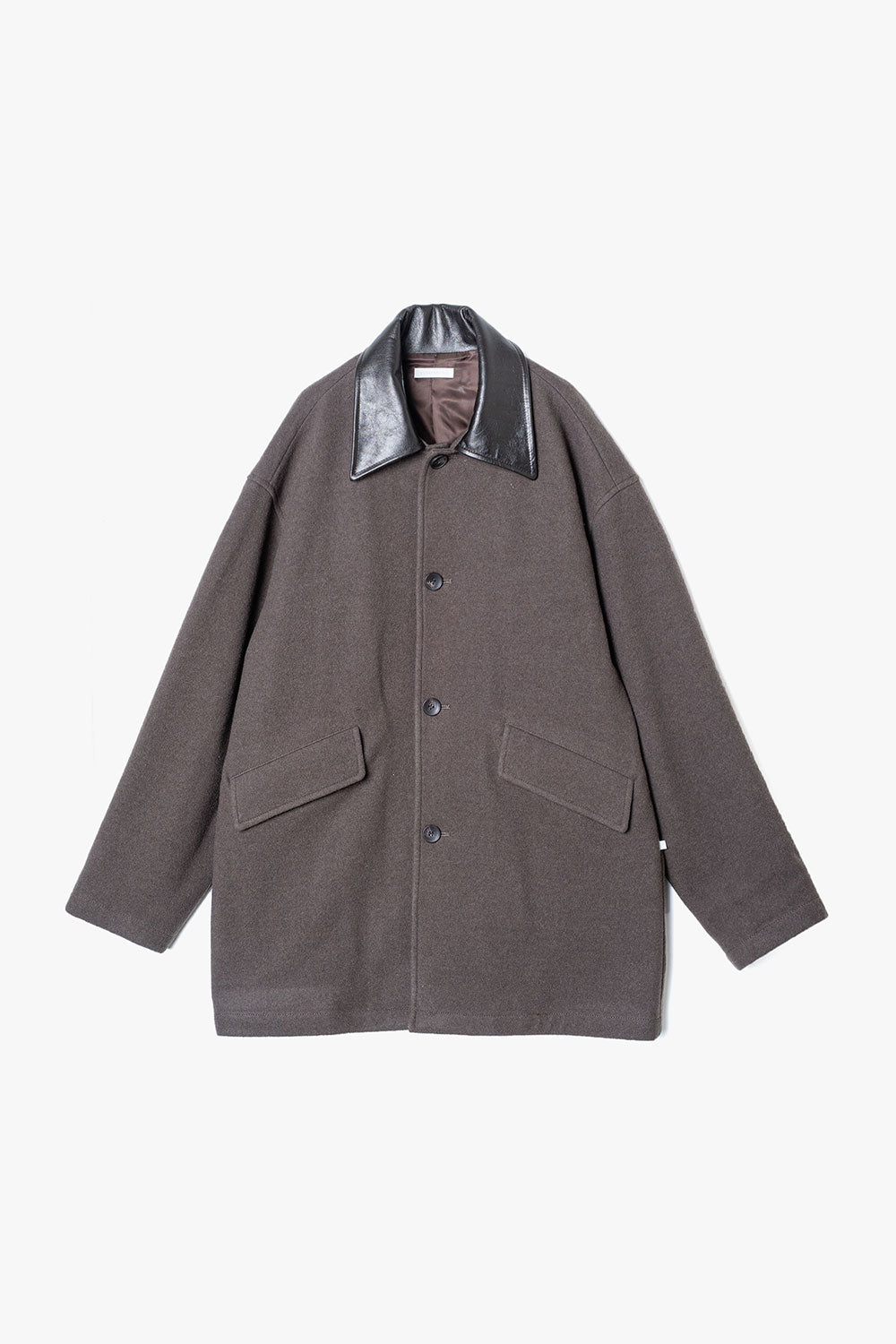 HIGH GAGE WOOL FLEECE HALF COAT
