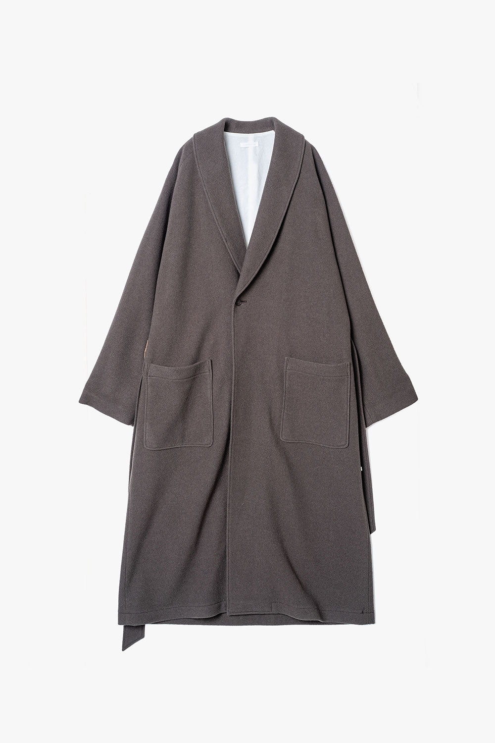 HIGH GAGE WOOL FLEECE GAWN COAT
