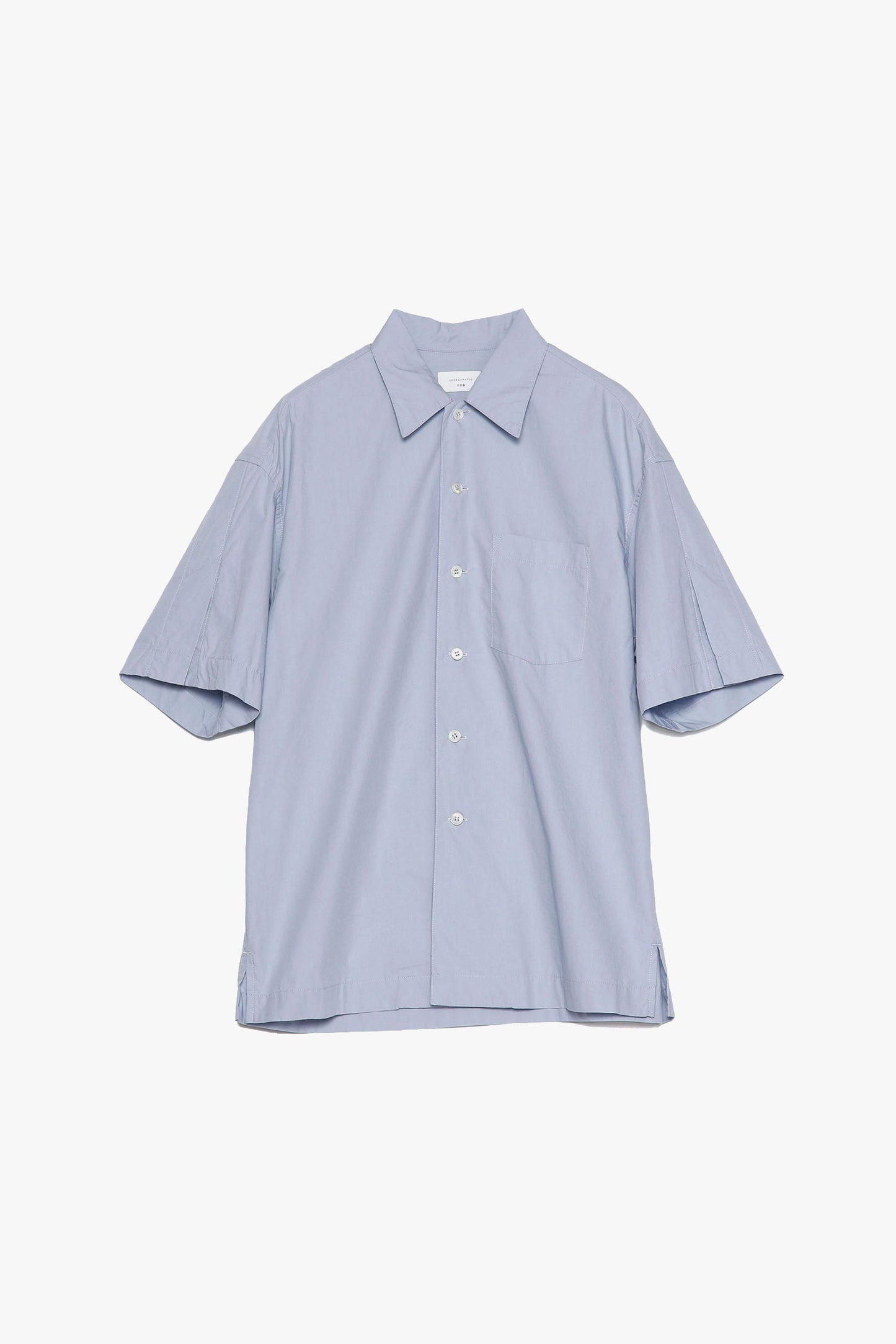Cotton Slit Short-Sleeve Shirt