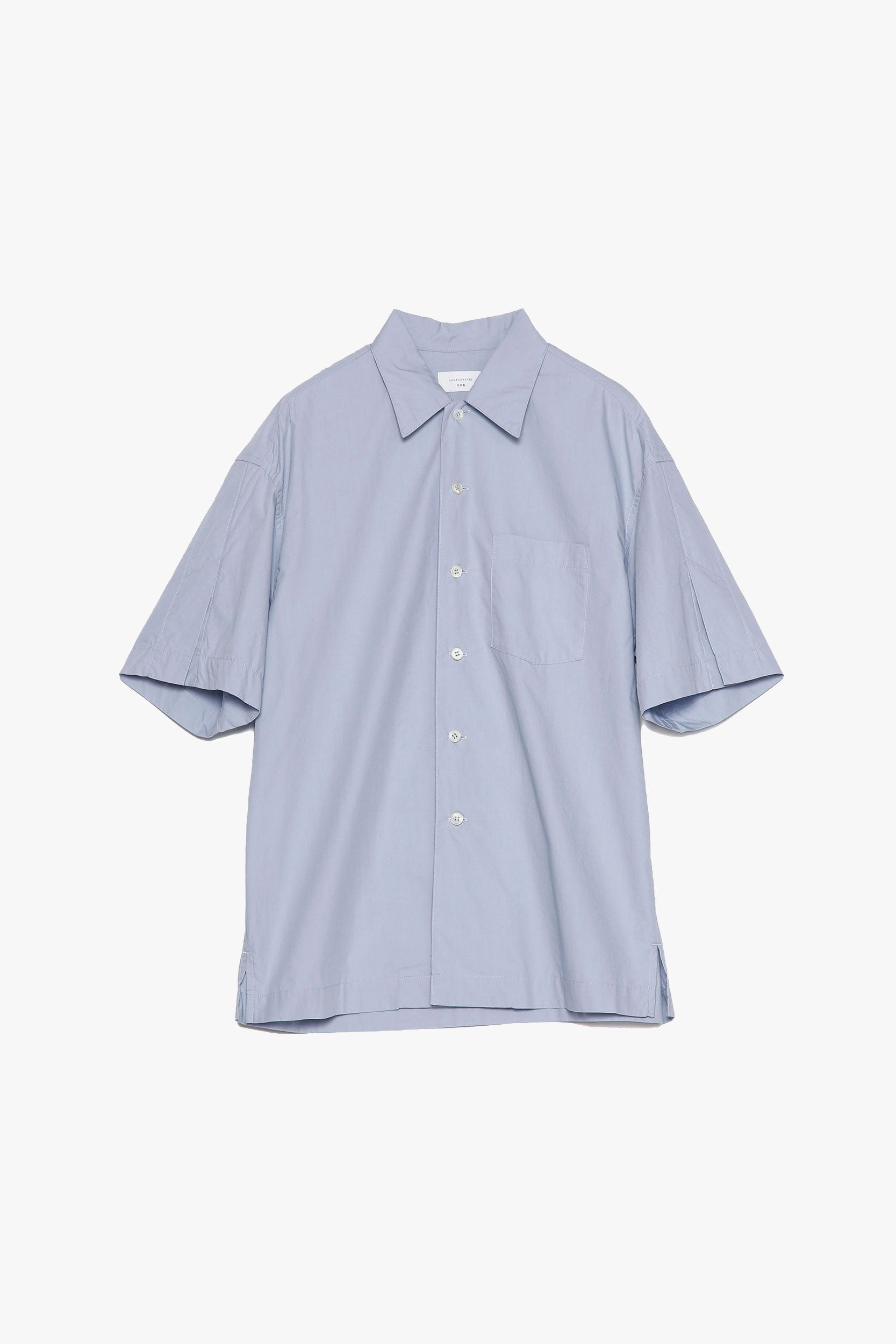 Cotton Slit Short-Sleeve Shirt