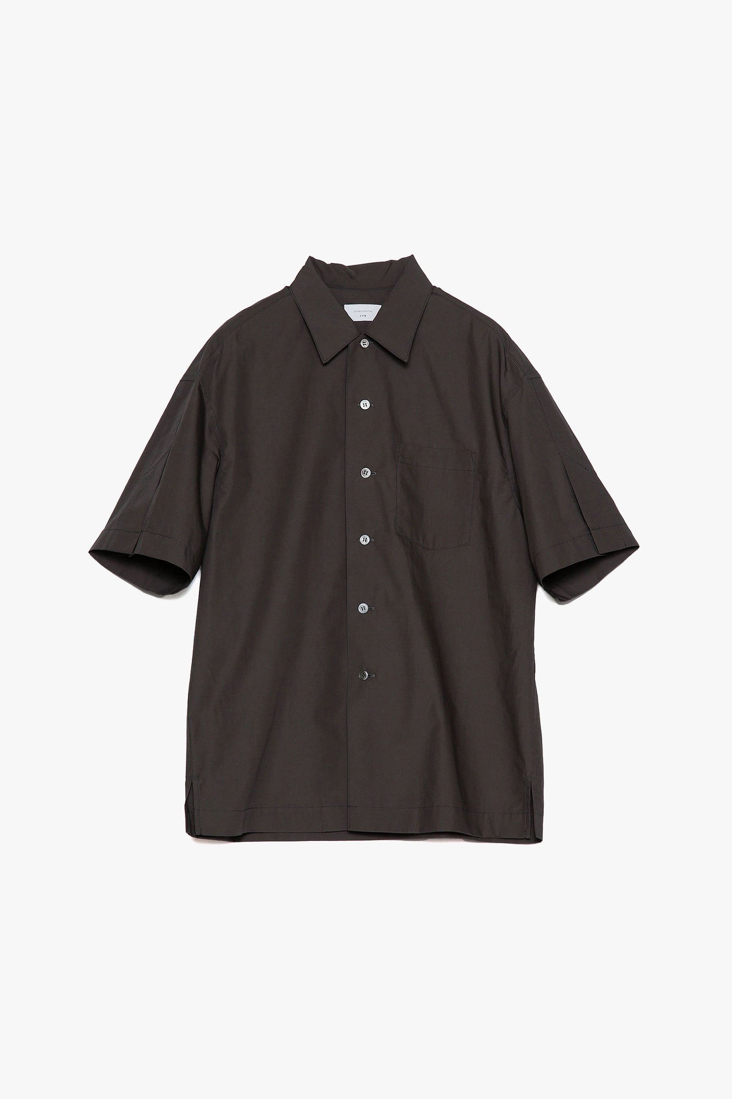 Cotton Slit Short-Sleeve Shirt