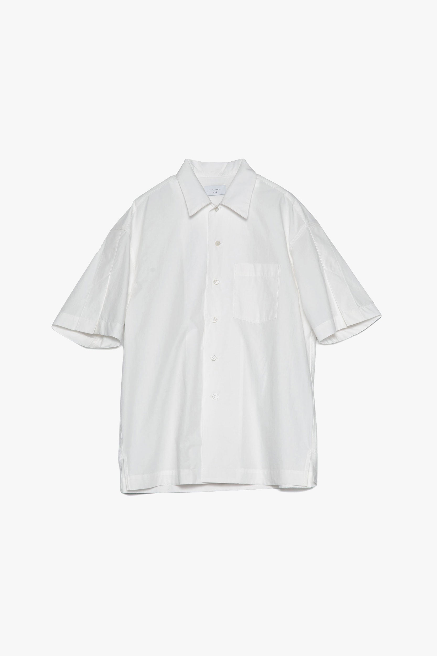 Cotton Slit Short-Sleeve Shirt