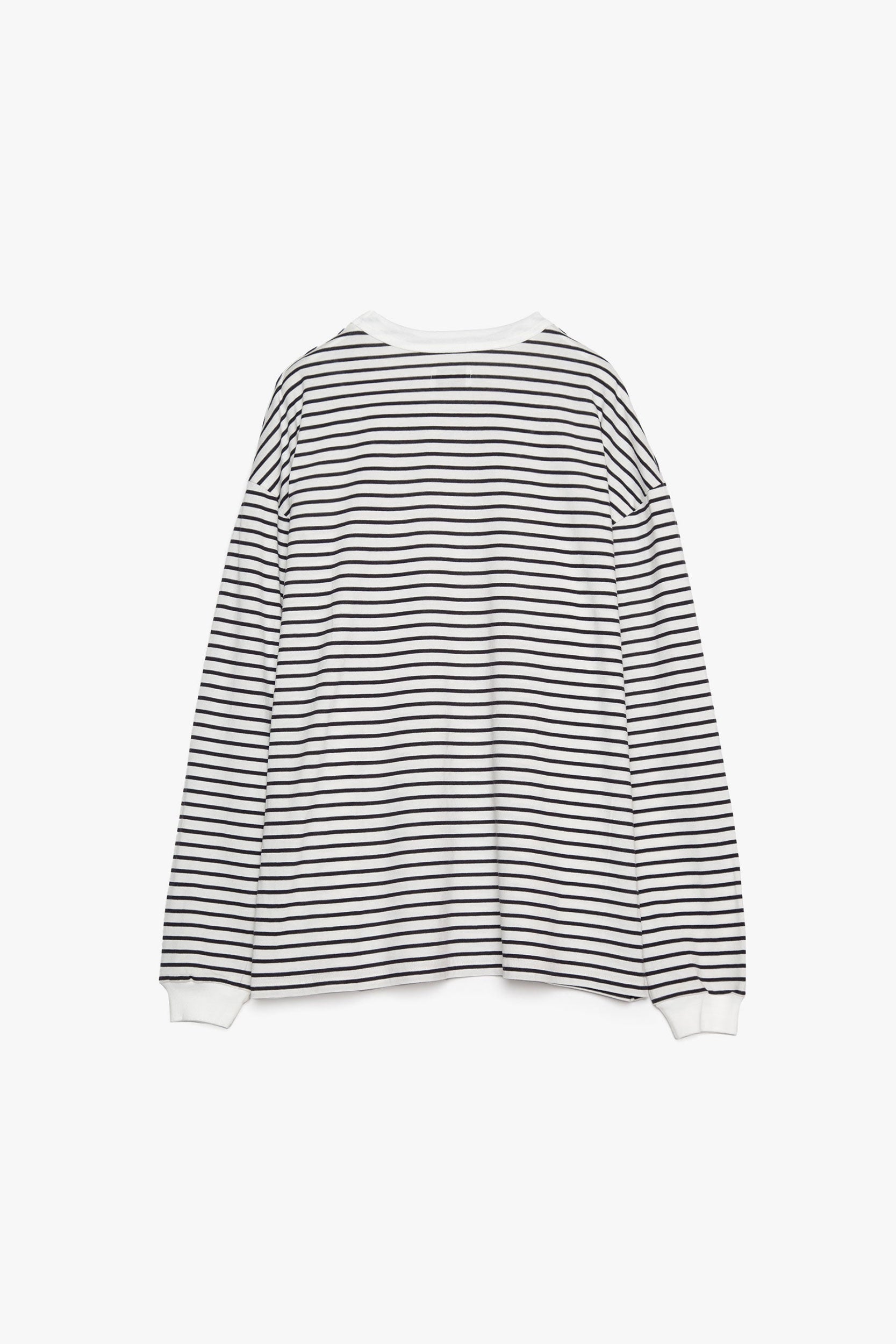 Sheer Border Long Sleeve T-Shirt