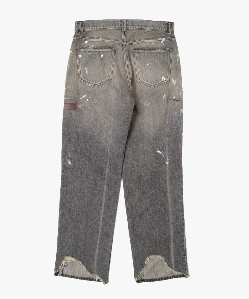 CRASH DENIM PANTS