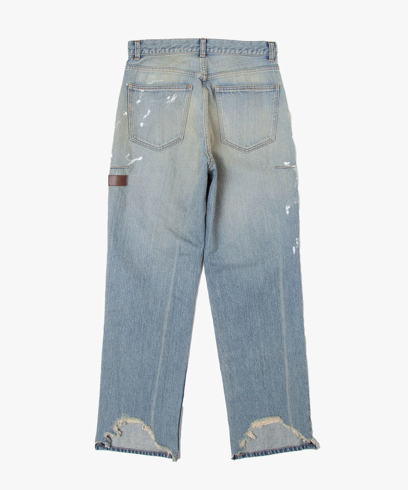 CRASH DENIM PANTS