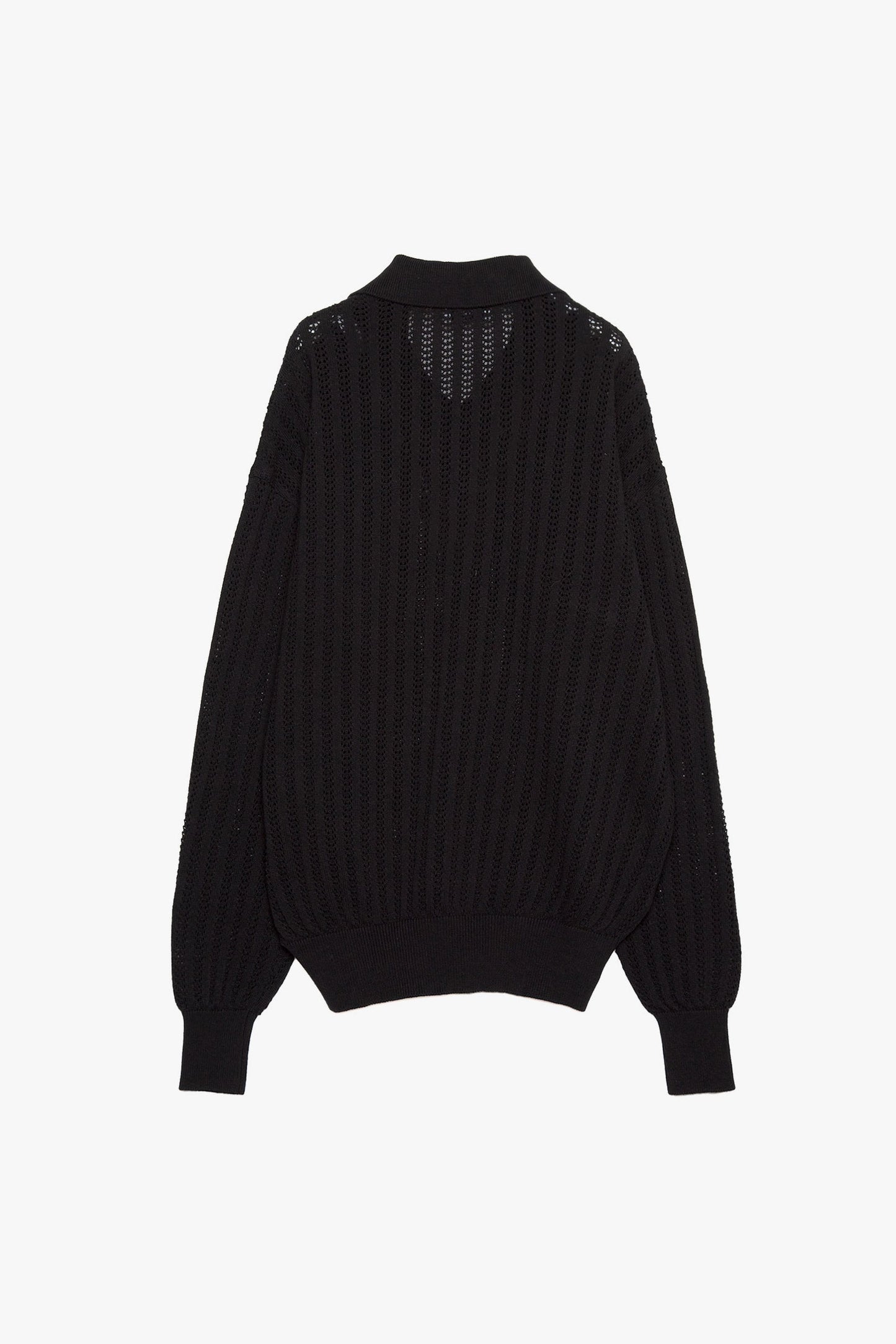 Cotton Knit Polo Top