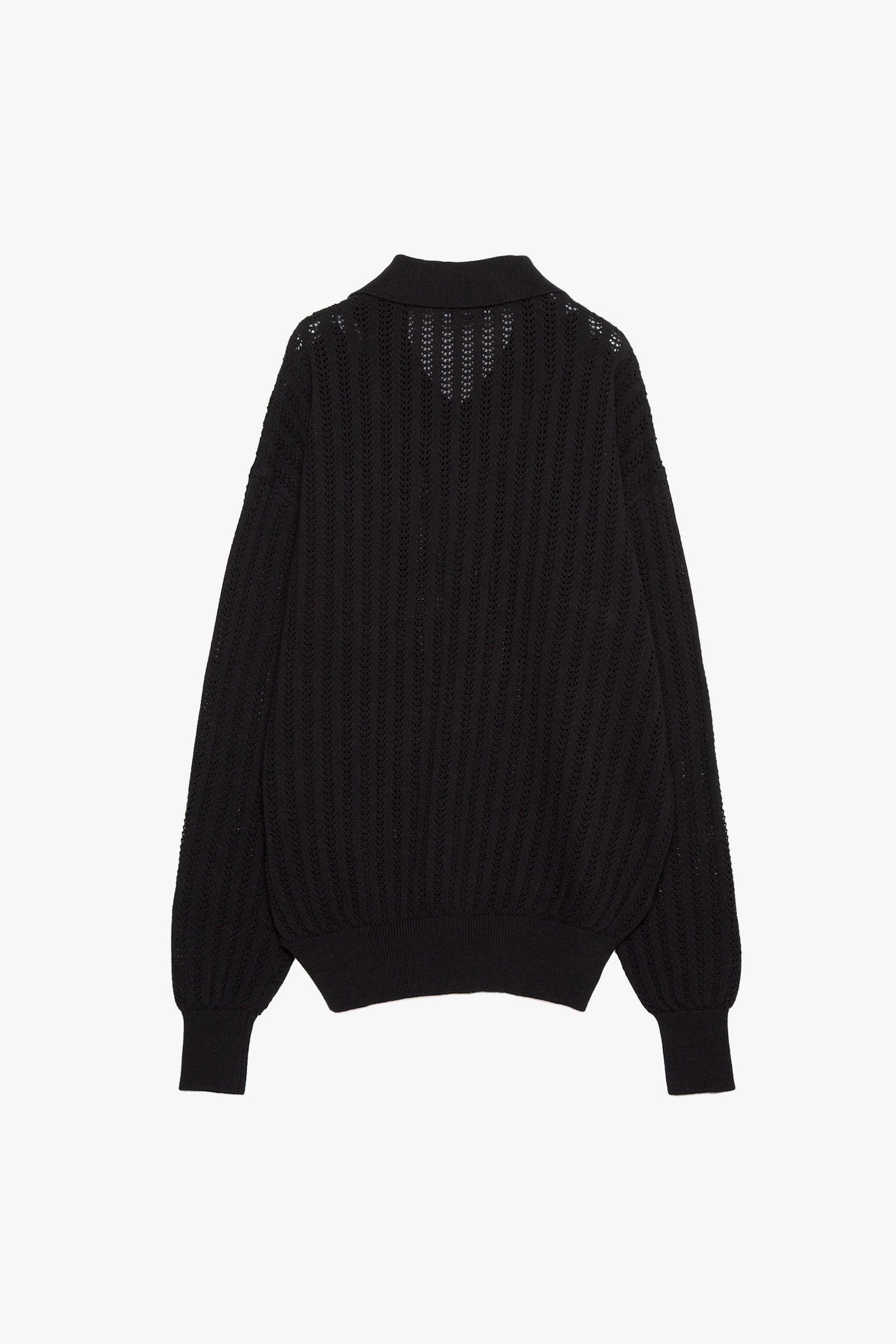 Cotton Knit Polo Top
