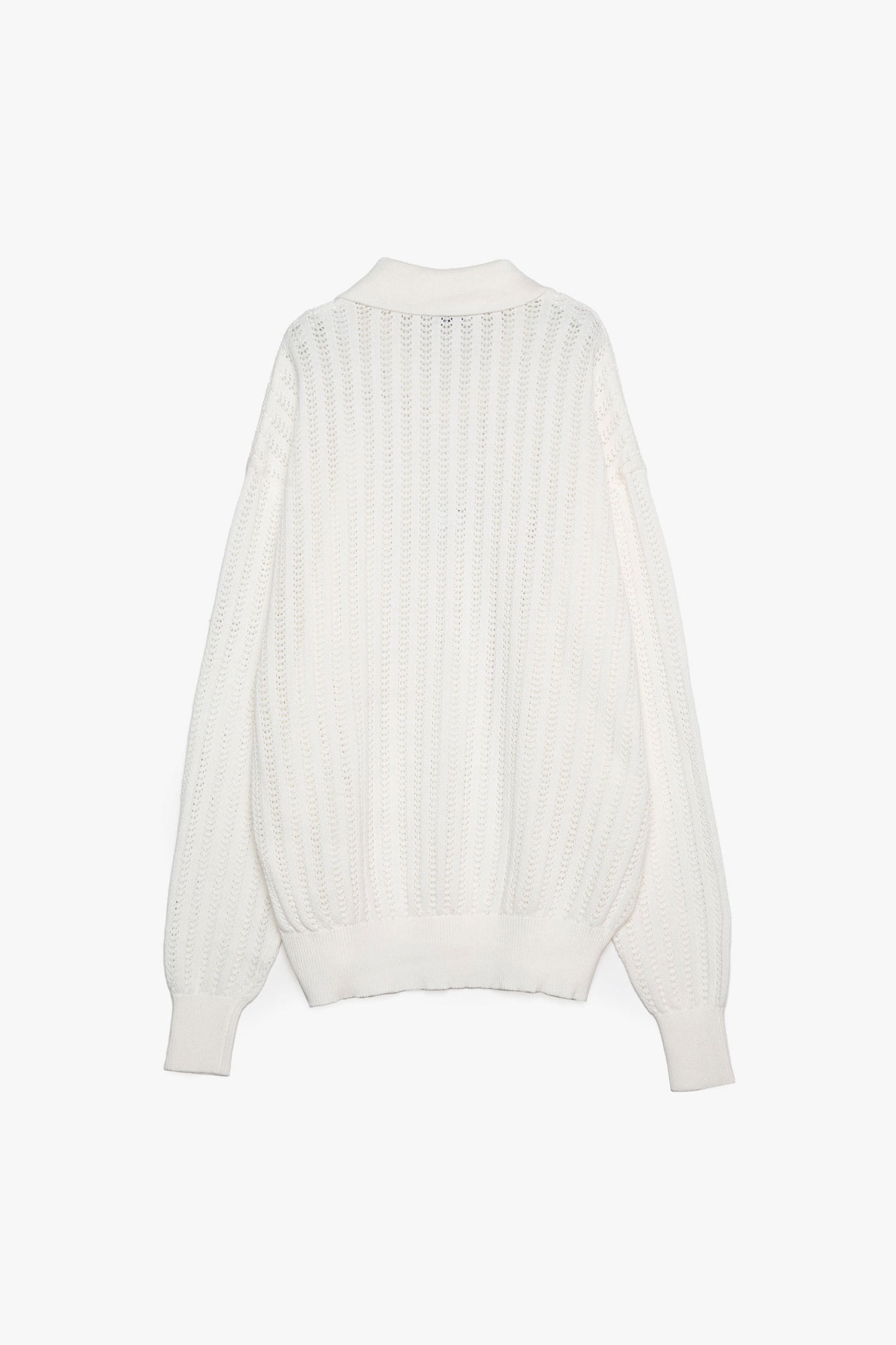 Cotton Knit Polo Top