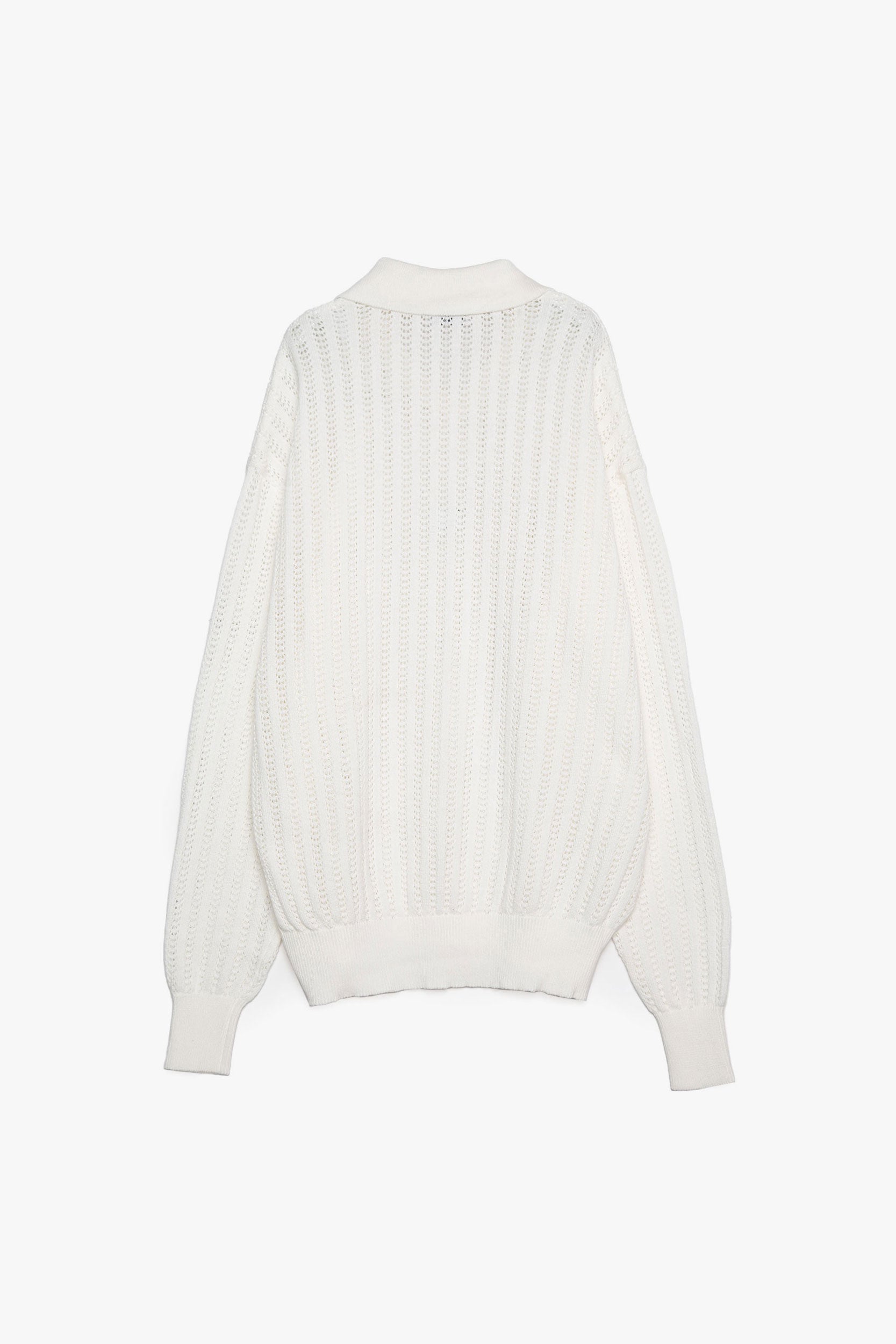 Cotton Knit Polo Top