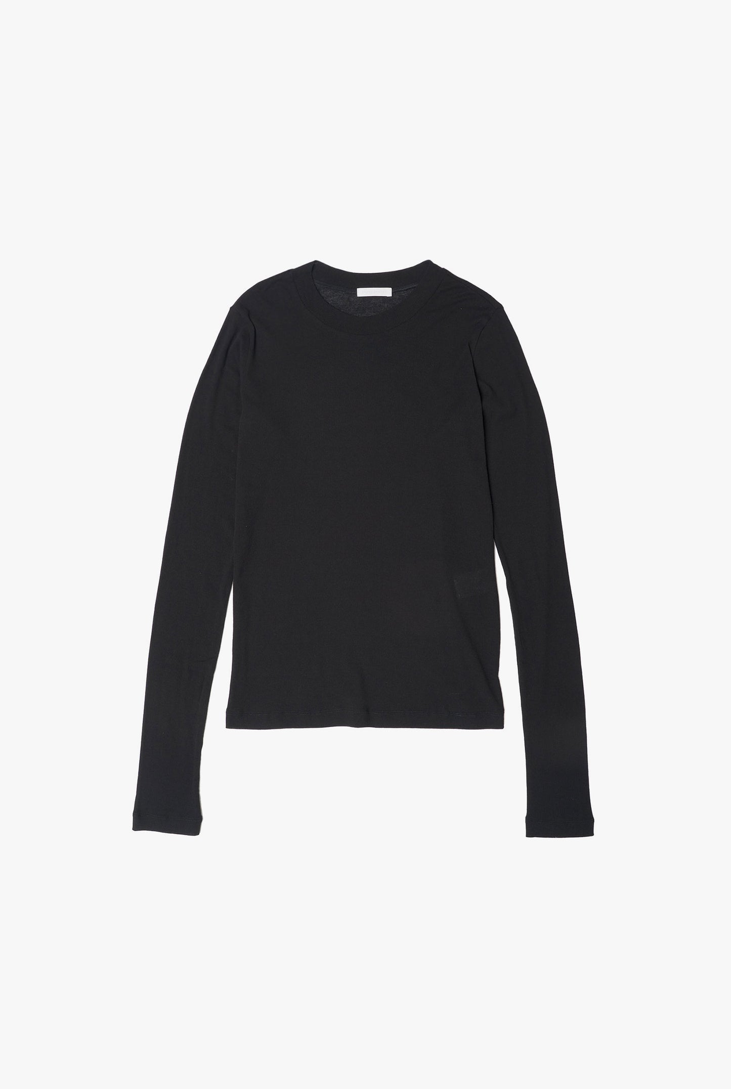COTTON SHEER RIB L/S T-SHIRT
