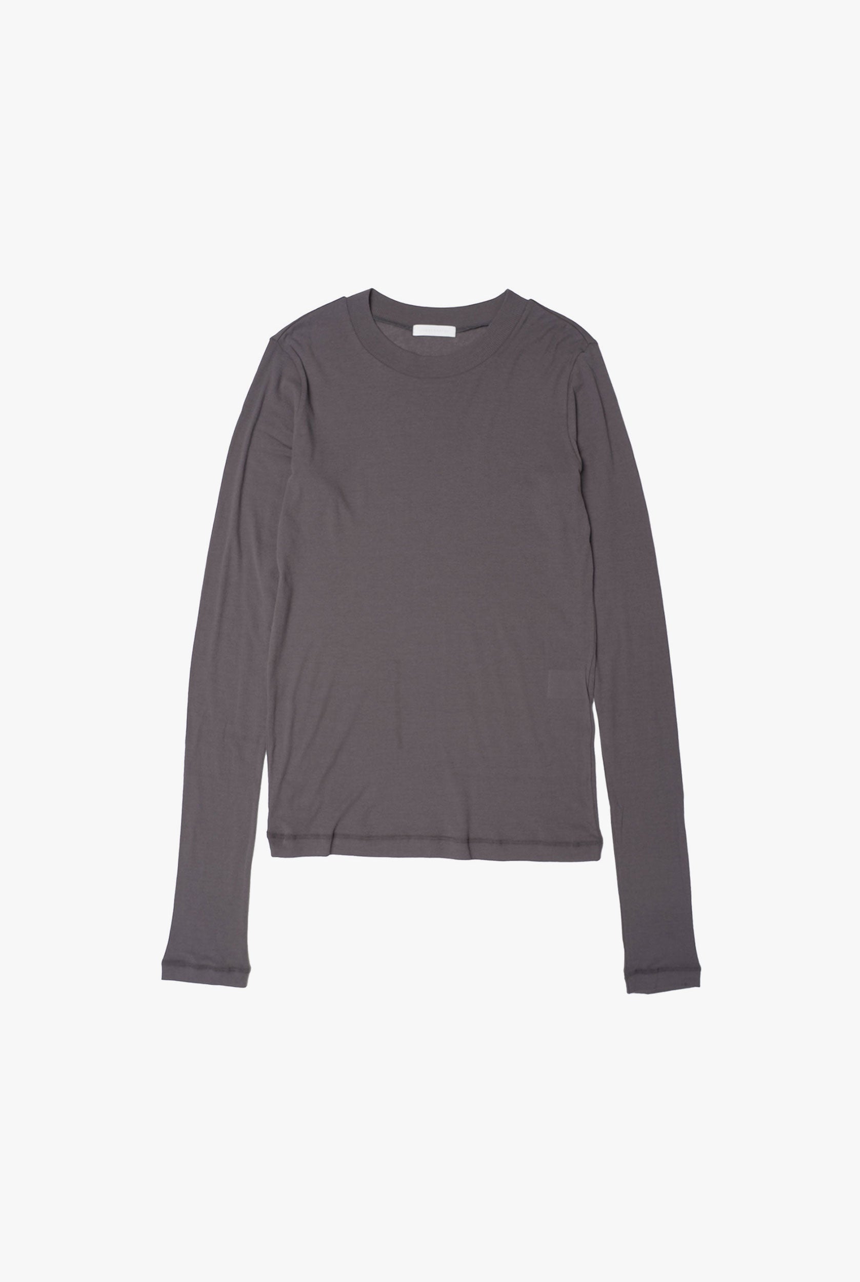 COTTON SHEER RIB L/S T-SHIRT