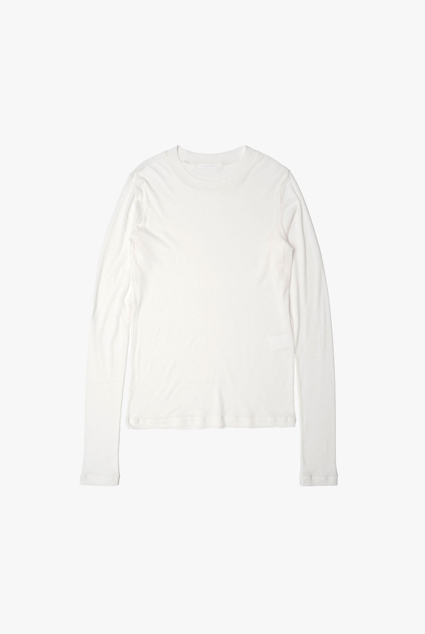 COTTON SHEER RIB L/S T-SHIRT