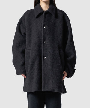 WOOL FLEECE MELTON COAT