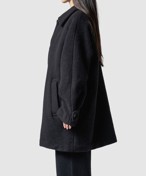 WOOL FLEECE MELTON COAT