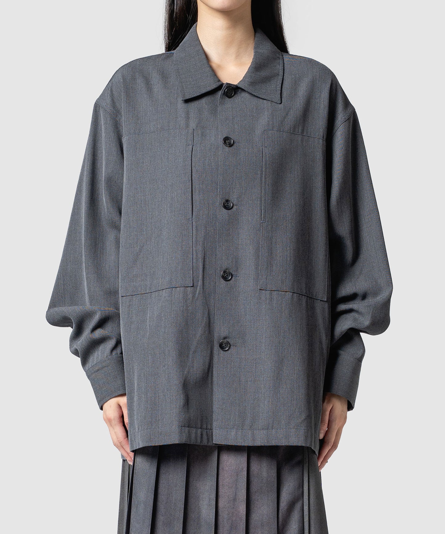 CLEAR WOOL TWILL JACKET