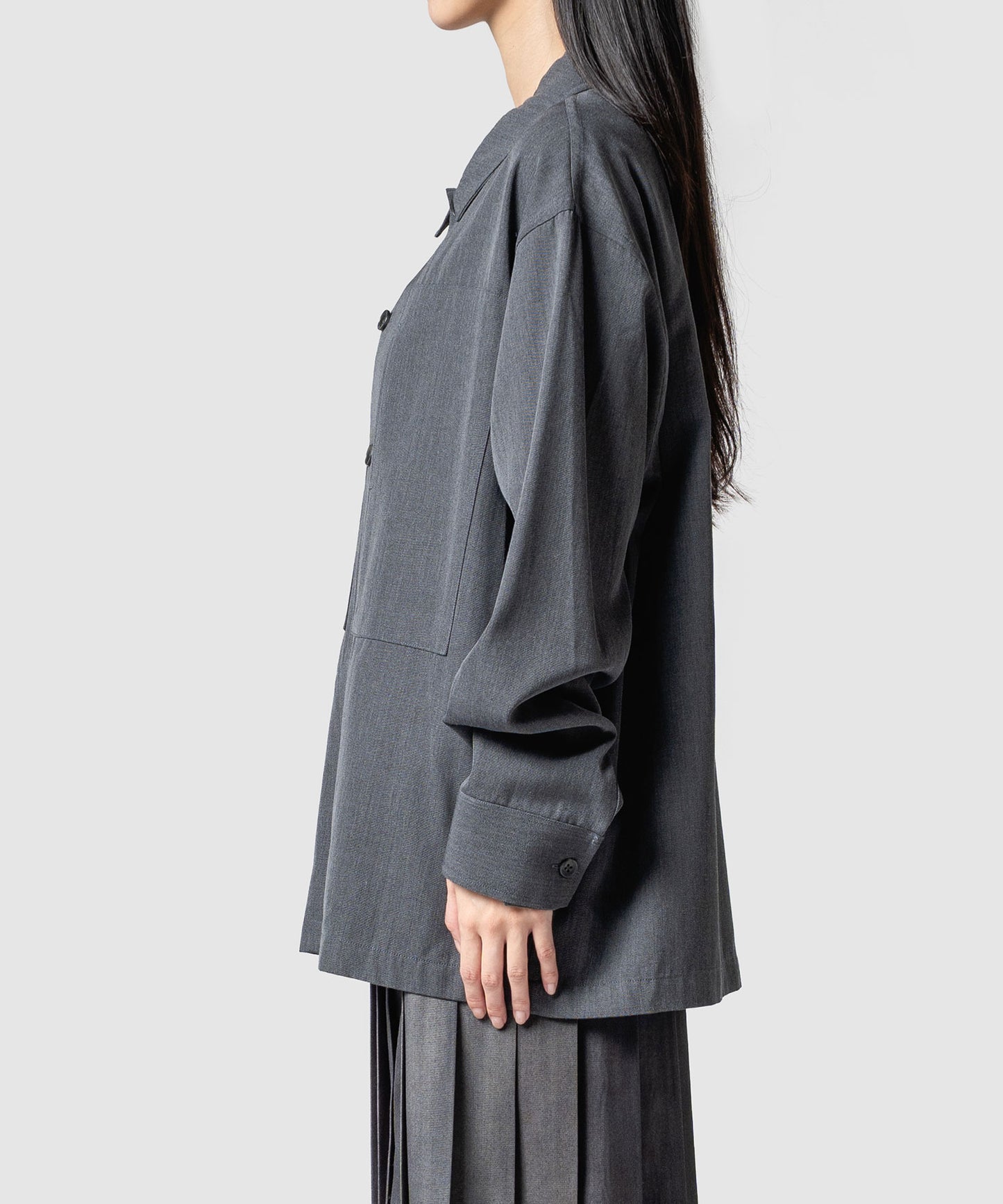 CLEAR WOOL TWILL JACKET