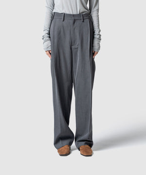 CLEAR WOOL TWILL PANTS