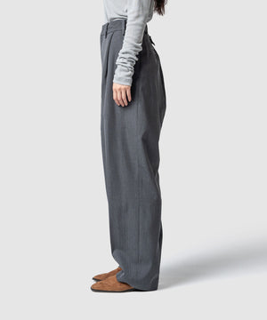 CLEAR WOOL TWILL PANTS