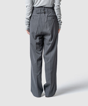 CLEAR WOOL TWILL PANTS