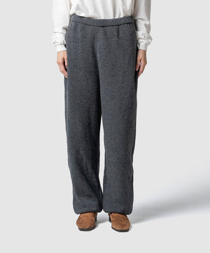WOOL TERRY KNIT PANTS
