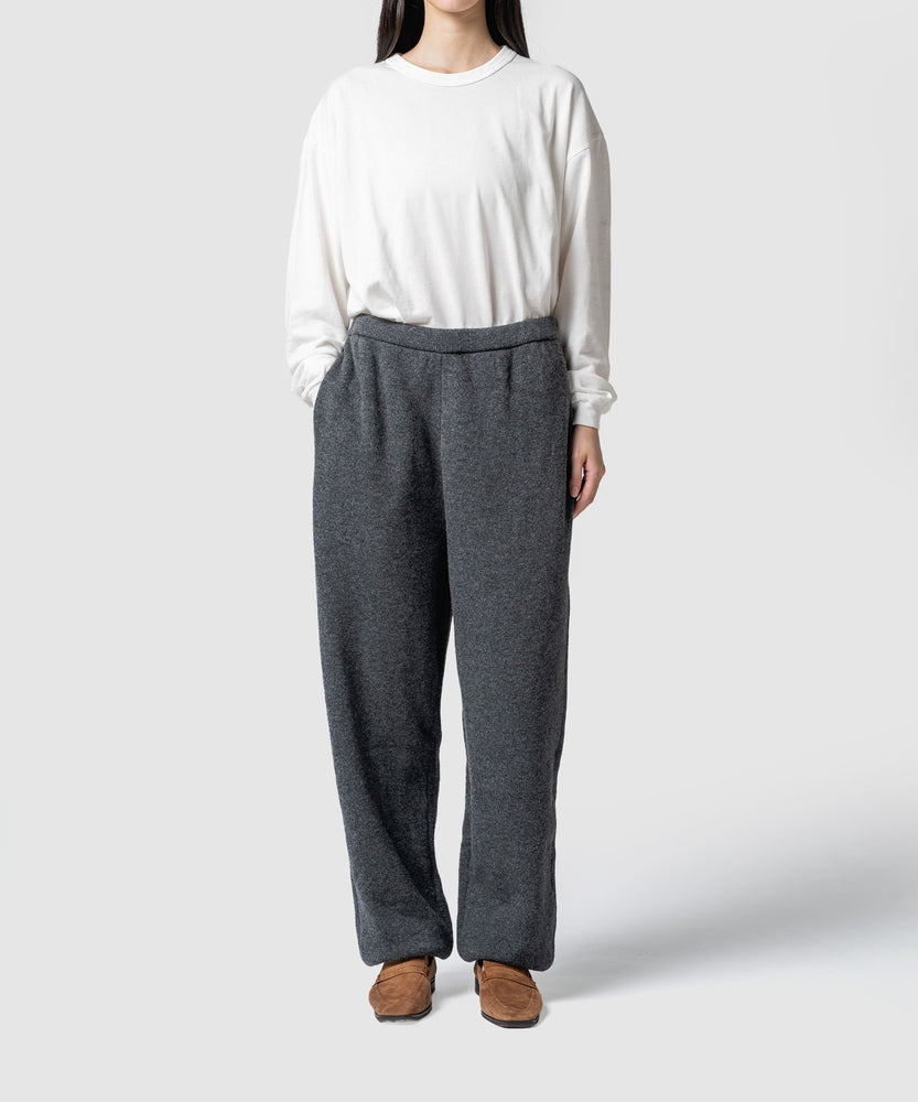 WOOL TERRY KNIT PANTS
