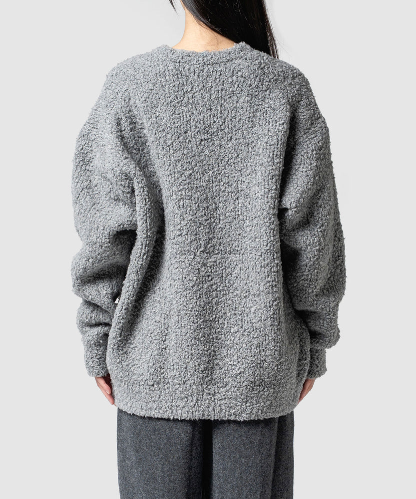 FUR WOOL KNIT CARDIGAN