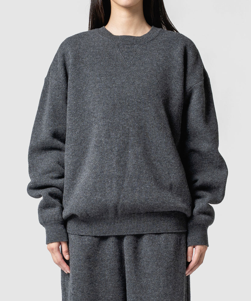 WOOL TERRY SWEATER