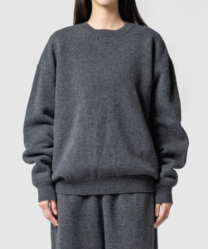 WOOL TERRY SWEATER