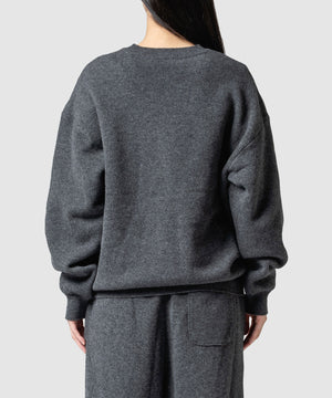 WOOL TERRY SWEATER