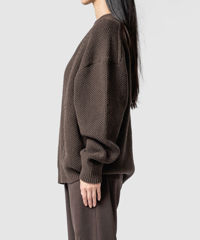 CABLE WOOL KNIT SWEATER