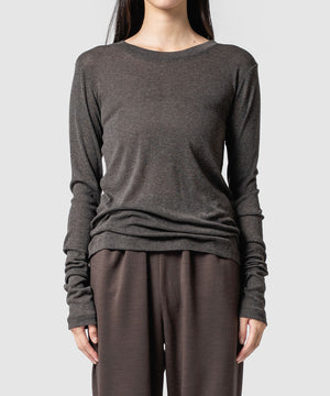 WOOL SHEER JERSEY TOP