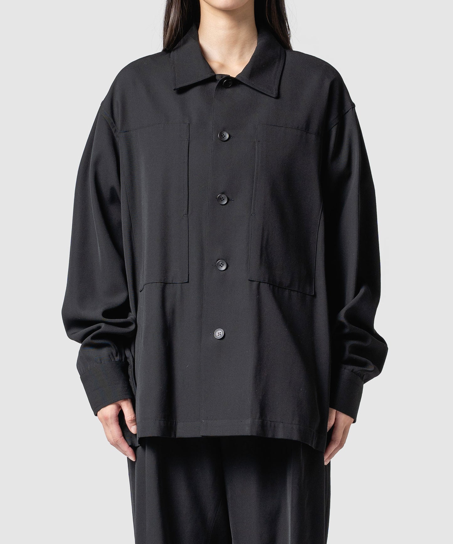 CLEAR WOOL TWILL JACKET