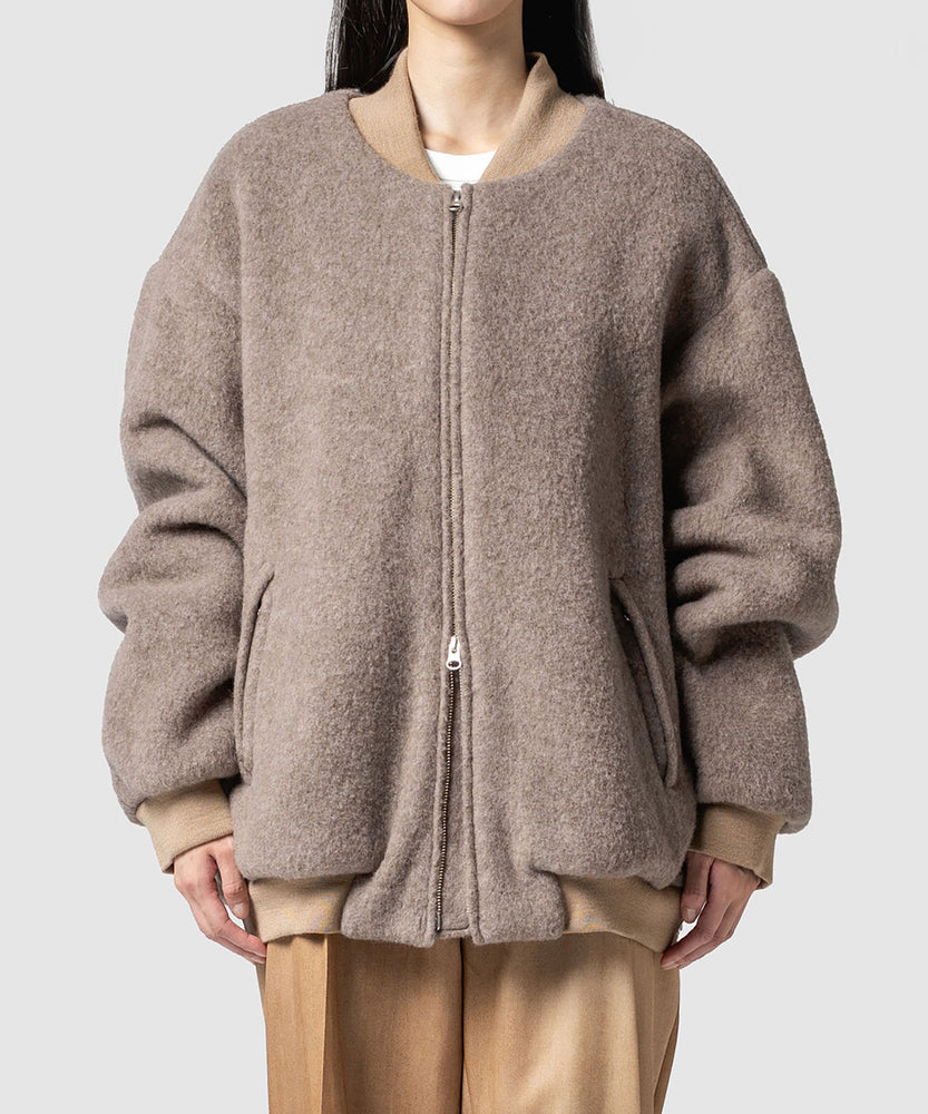 WOOL FLEECE MELTON JKT