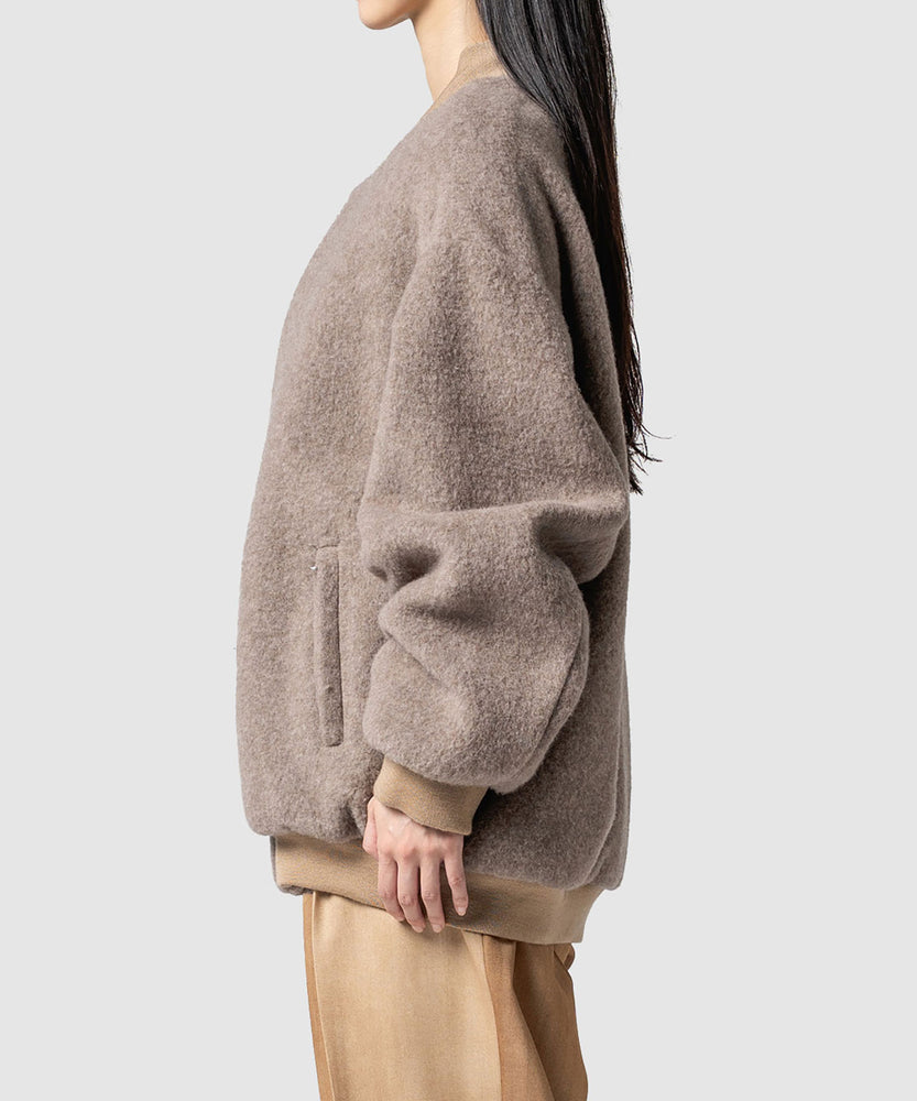 WOOL FLEECE MELTON JKT