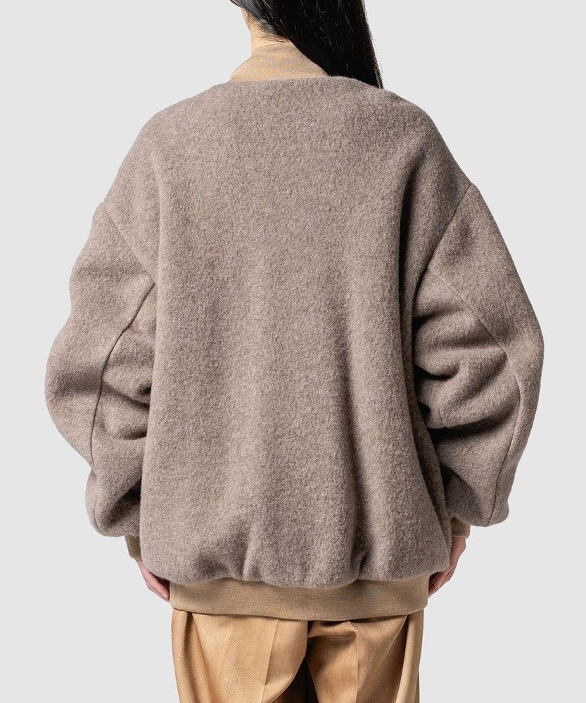 WOOL FLEECE MELTON JKT