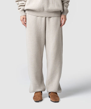 WOOL TERRY KNIT PANTS