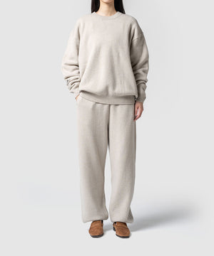 WOOL TERRY KNIT PANTS