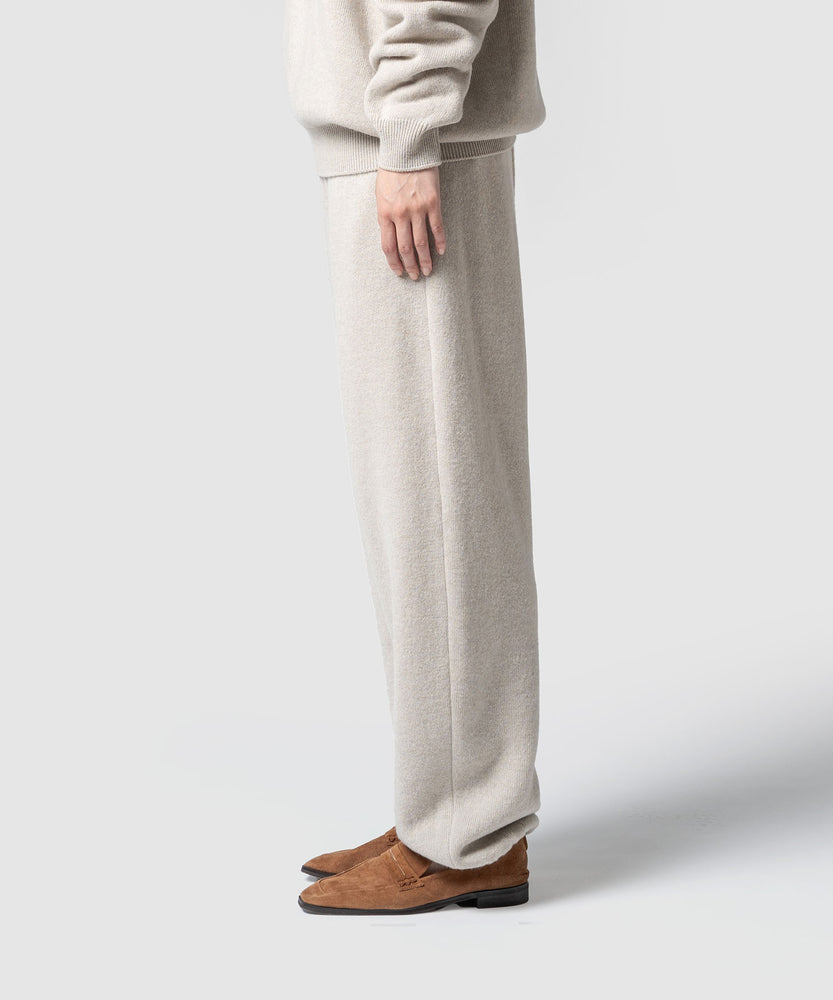 WOOL TERRY KNIT PANTS