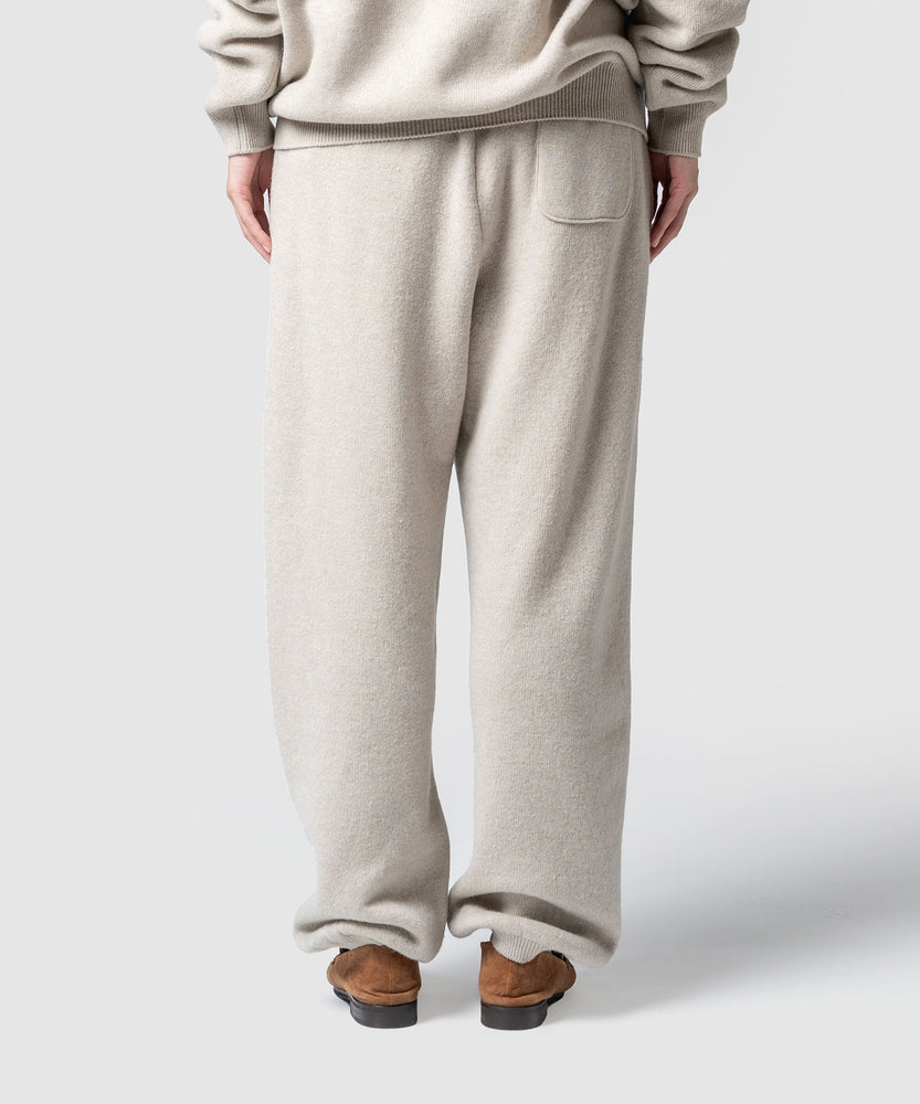 WOOL TERRY KNIT PANTS