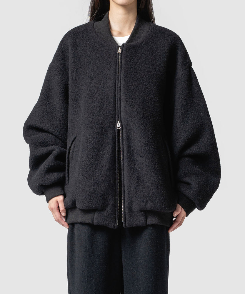 WOOL FLEECE MELTON COAT
