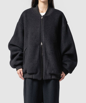 WOOL FLEECE MELTON COAT