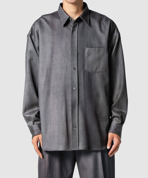 GRADATION WOOL L/S SHT