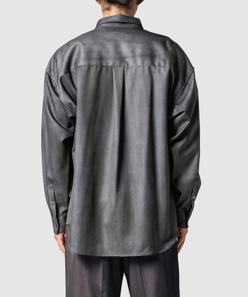 GRADATION WOOL L/S SHT