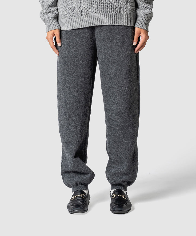 WOOL TERRY KNIT PANTS