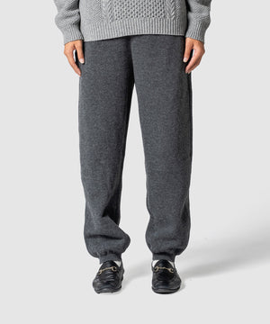 WOOL TERRY KNIT PANTS