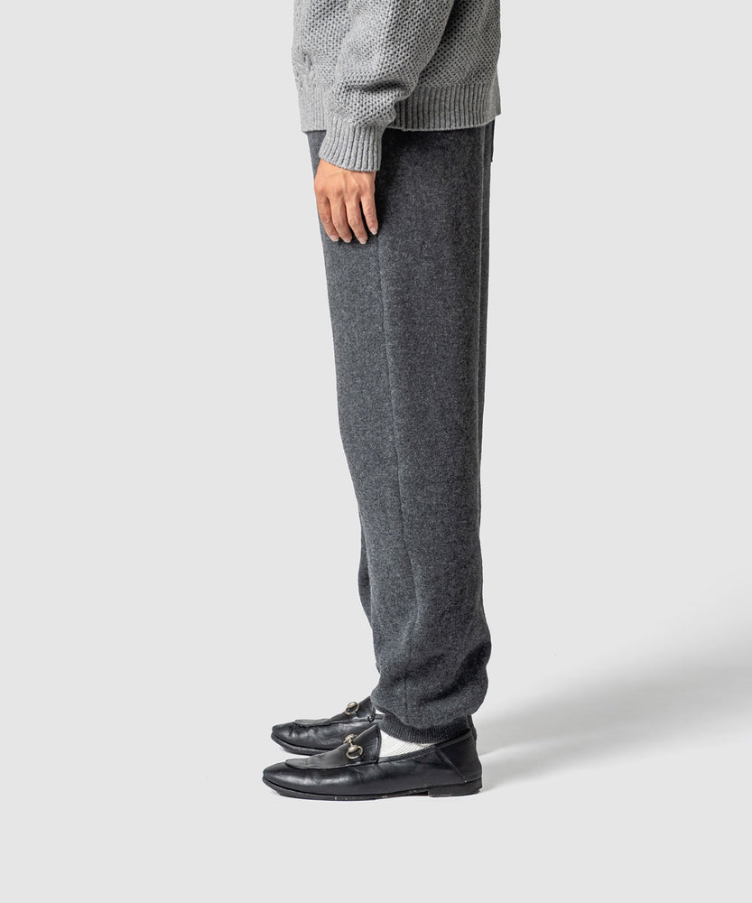WOOL TERRY KNIT PANTS